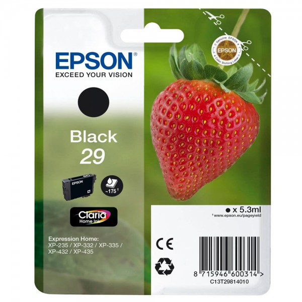 Epson 29 / C13T29814012 ink cartridge Black