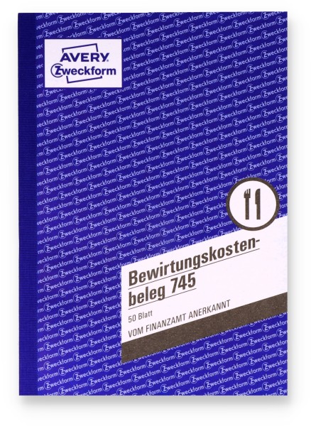 Avery Zweckform 745 Bewirtungskostenbeleg DIN A5 (50 Blatt)