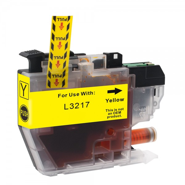 Compatible with Brother LC-3217Y ink cartridge Yellow