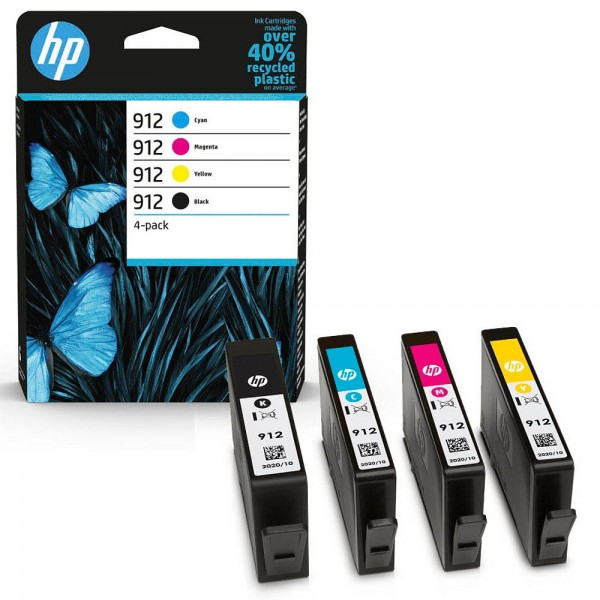 HP 912 / 6ZC74AE ink cartridges Multipack CMYK (4 Set)
