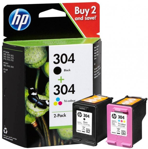 HP 304 / 3JB05AE ink cartridges Multipack (1x Black / 1x Color)