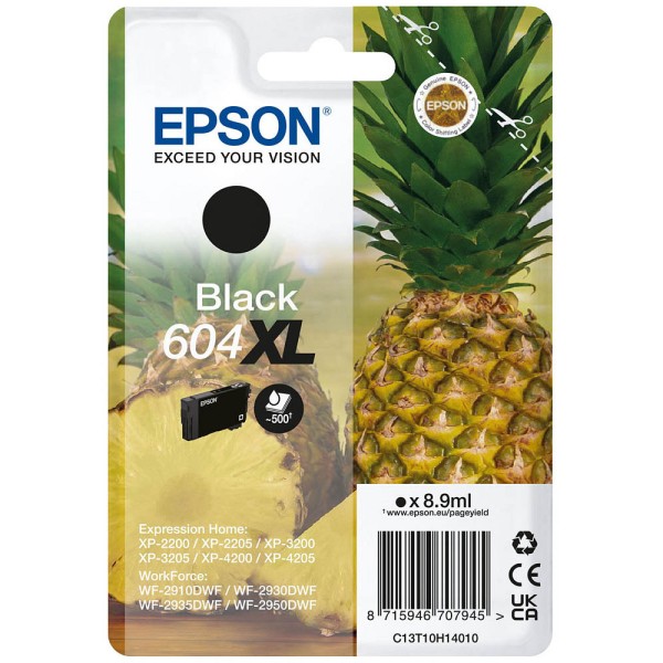 Epson 604 XL / C13T10H14010 Tinte Black