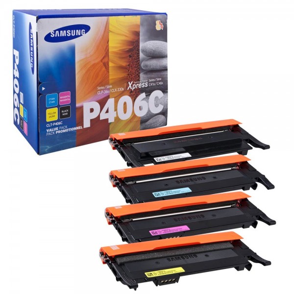 Samsung CLT-P406C / SU375A Toner Multipack CMYK (4er Set)
