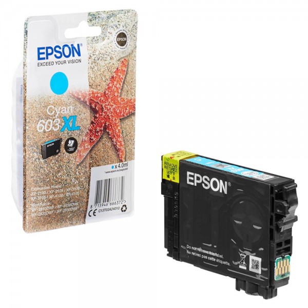 Epson 603 XL / C13T03A24010 Tinte Cyan