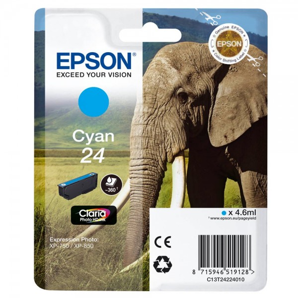 Epson 24 / C13T24224012 ink cartridge Cyan