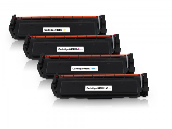Compatible with Canon 046H Toner Multipack CMYK (4 Set)