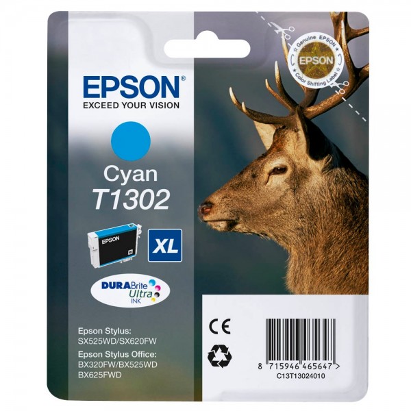 Epson T1302 XL / C13T13024010 ink cartridge Cyan
