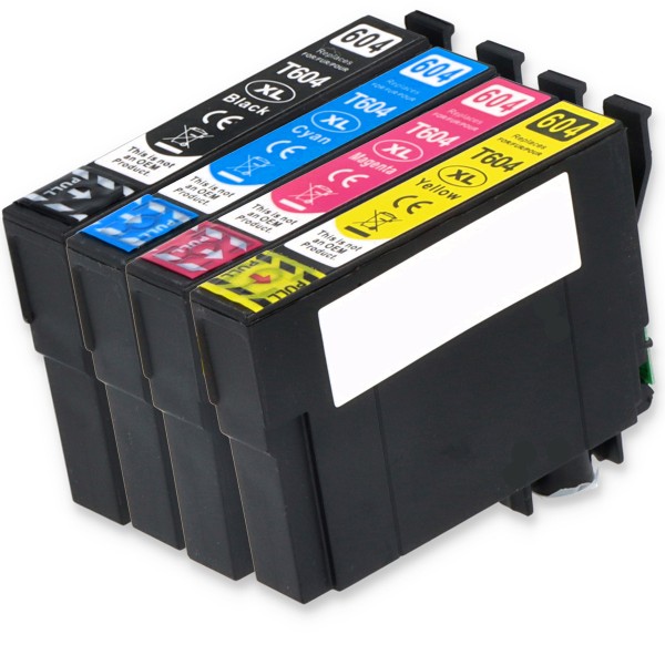 Compatible with Epson 604 XL / C13T10H64010 ink printhead Multipack CMYK (4 Set)