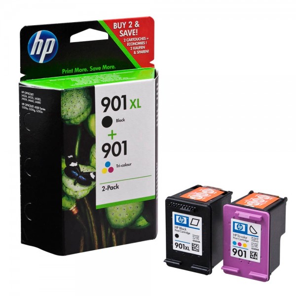 HP 901 XL / HP 901 / SD519AE Tinten Multipack (1x Black / 1x Color)