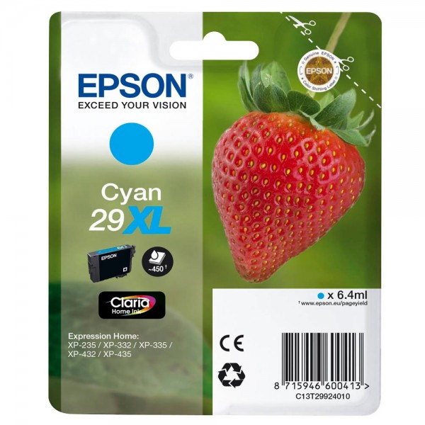 Epson 29 XL / C13T29924012 ink cartridge Cyan