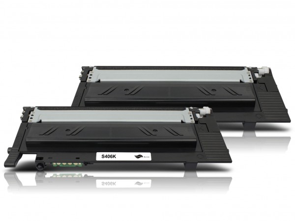 Compatible with Samsung CLT-K406S / SU118A Toner Black (2 Pack)