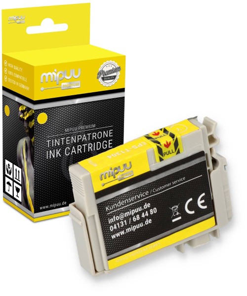 Mipuu Tinte ersetzt Epson T1304 / C13T13044010 Yellow XXL