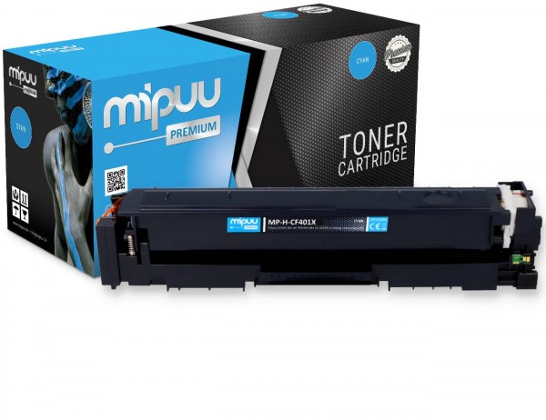 Mipuu Toner replaces HP CF401X / 201X Cyan