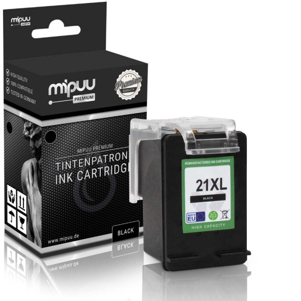 Mipuu ink cartridge replaces HP 21 XL / C9351CE Black