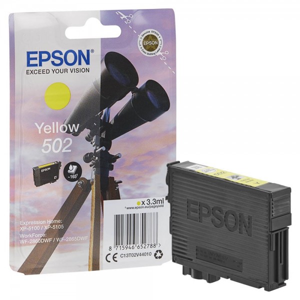 Epson 502 / C13T02V44010 ink cartridge Yellow