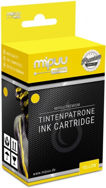 Mipuu ink cartridge replaces Epson C13T70144010 / T7014 Yellow