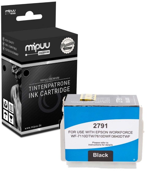 Mipuu ink cartridge replaces Epson 27 XL / C13T27914010 Black XXL