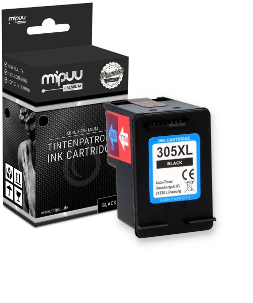 Mipuu ink cartridge replaces HP 305 XL / 3YM62AE Black