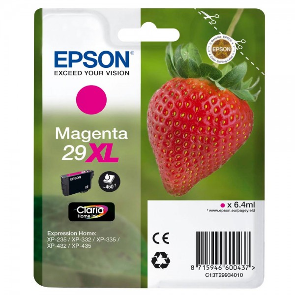 Epson 29 XL / C13T29934012 ink cartridge Magenta