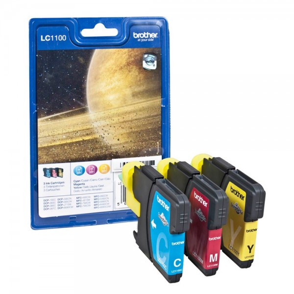 Brother LC-1100 ink cartridges Multipack CMY (3 Set)