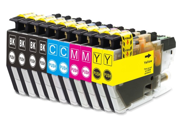 Kompatibel zu Brother LC-3213 Tinten Multipack CMYK (10er Set)