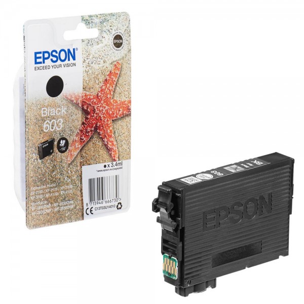 Epson 603 / C13T03U14010 Tinte Black