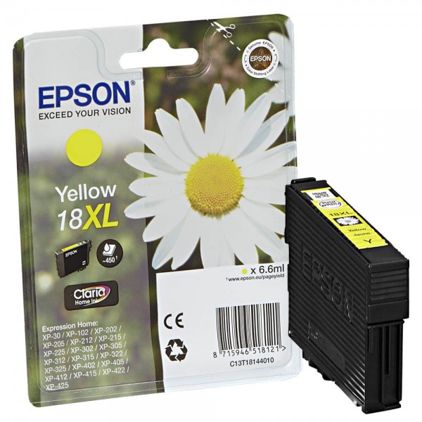 Epson 18 XL / C13T18144012 ink cartridge Yellow