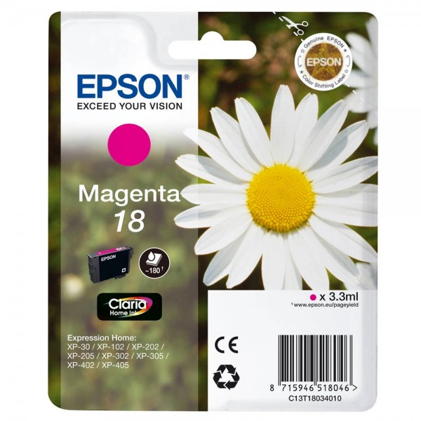 Epson 18 / C13T18034012 ink cartridge Magenta