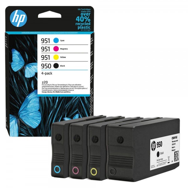 HP 950 + 951 / 6ZC65AE Tinten Multipack CMYK (4er Set)