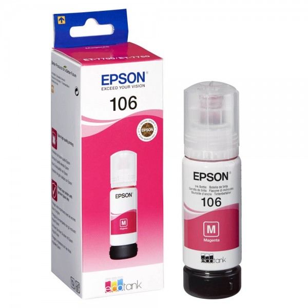 Epson 106 / C13T00R340 Nachfüll-Tinte Magenta 70 ml