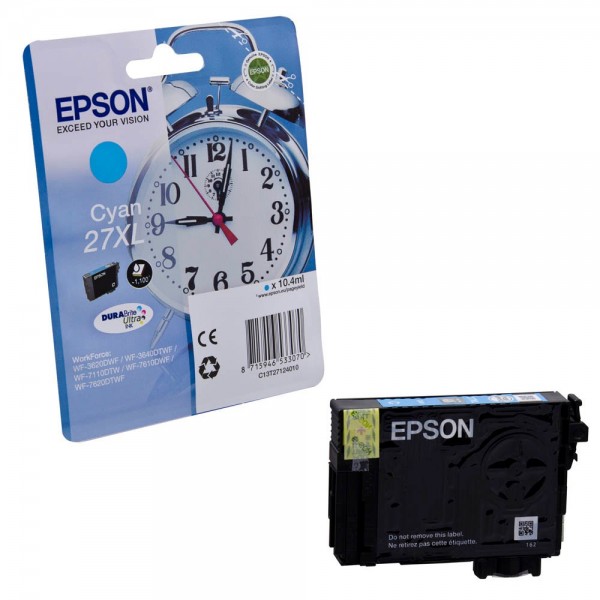 Epson 27 XL / C13T27124012 ink cartridge Cyan