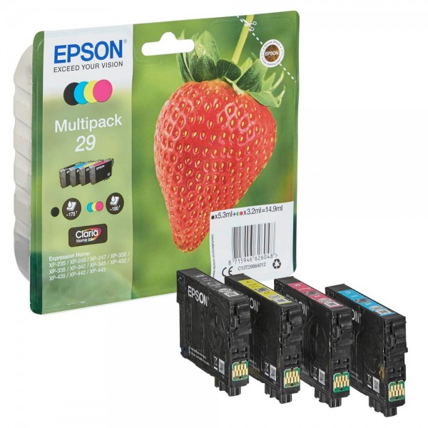 Epson 29 / C13T29864012 ink cartridges Multipack CMYK (4 Set)