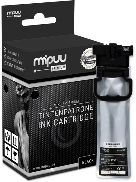 Mipuu ink cartridge replaces Epson T9641 / C13T964140 Black