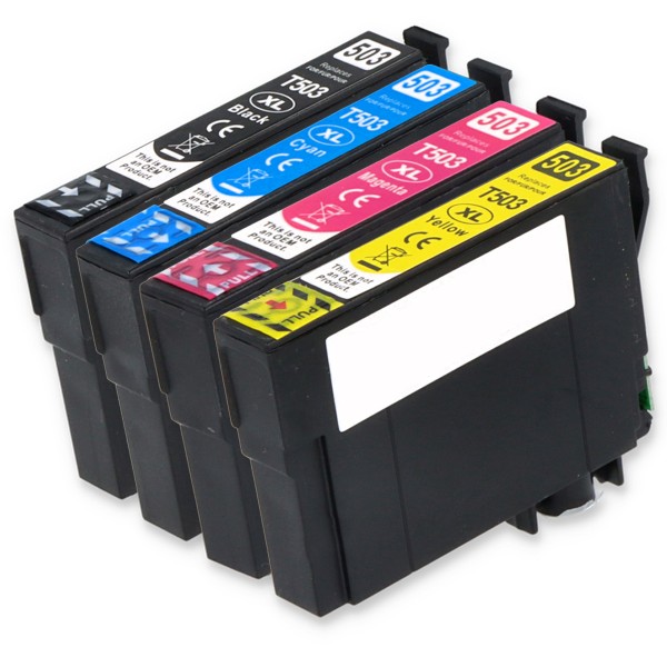 Compatible with Epson 503 XL / C13T10H64010 ink printhead Multipack CMYK (4 Set)