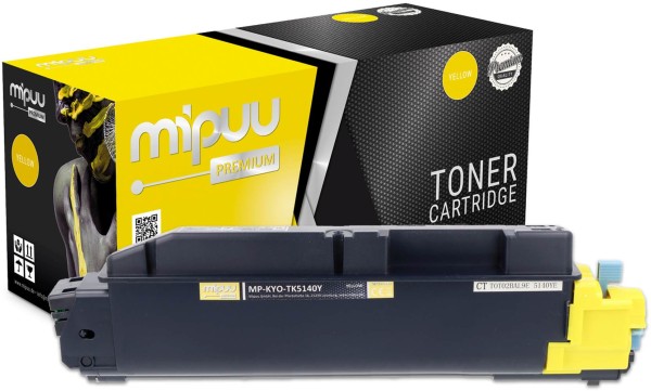 Mipuu Toner replaces Kyocera TK-5140Y / 1T02NRANL0 Yellow