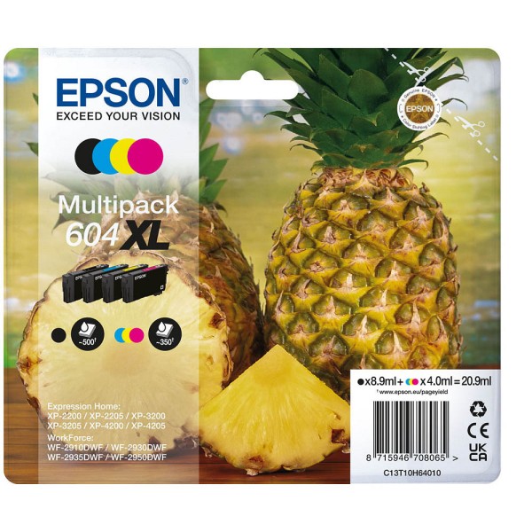 Epson 604 XL / C13T10H64010 ink cartridges Multipack CMYK (4 Set)