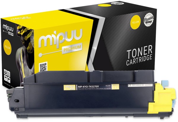 Mipuu Toner replaces Kyocera TK-5270Y / 1T02TVANL0 Yellow