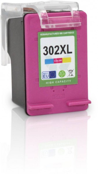 Compatible with HP 302 XL / F6U67AE ink cartridge Color (EU)