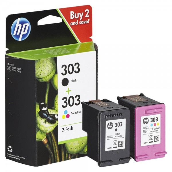 HP 303 / 3YM92AE Tinten Multipack (1x Black / 1x Color)