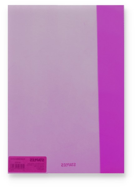 Staples Hefthülle transparent DIN A4 Violett