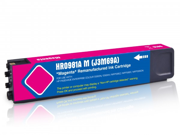 Compatible with HP 981A / J3M69A ink cartridge Magenta