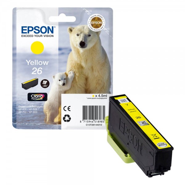 Epson 26 / C13T26144012 ink cartridge Yellow