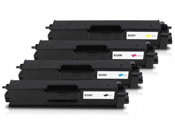 Compatible with Brother TN-326 Toner Multipack CMYK (4 Set)