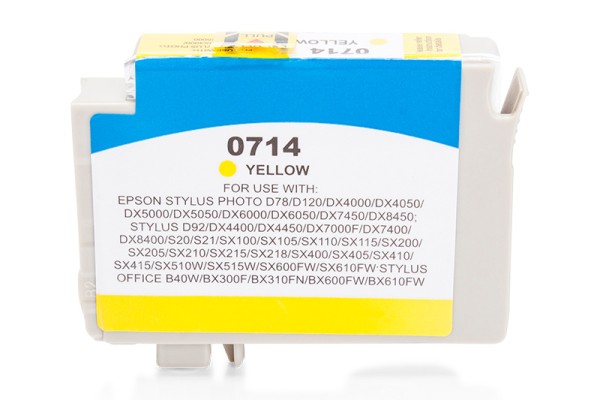 Compatible with Epson T0714 / C13T07144010 ink cartridge Yellow (BULK)