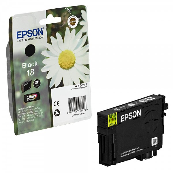 Epson 18 / C13T18014012 ink cartridge Black