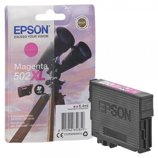 Epson 502 XL / C13T02W34010 ink cartridge Magenta