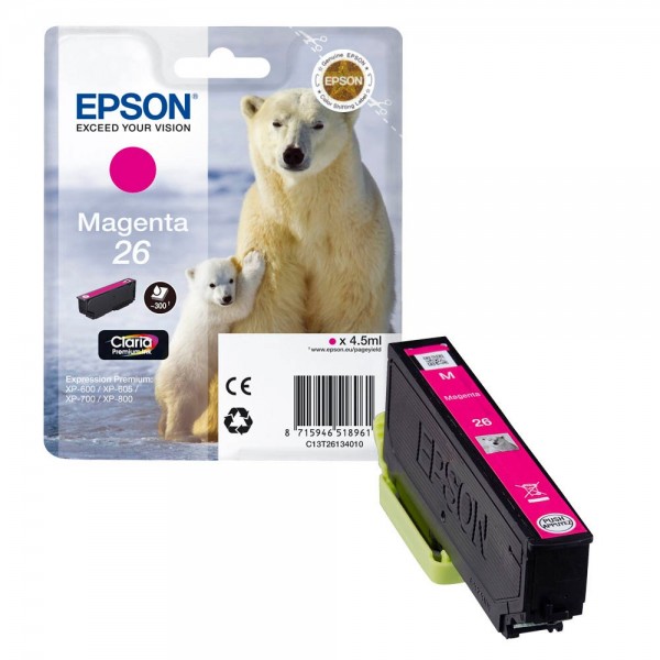 Epson 26 / C13T26134012 Tinte Magenta