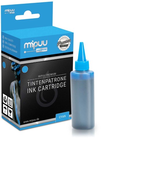 Mipuu ink cartridge replaces Epson T6642 / C13T664240 refill ink Cyan 100 ml