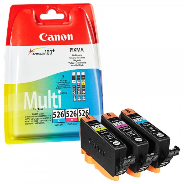 Canon CLI-526 / 4541B009 ink cartridges Multipack CMY (3 Set)