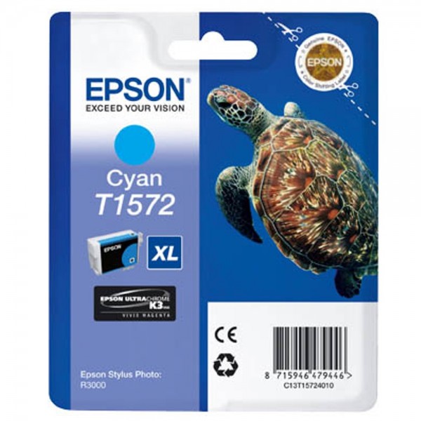 Epson T1572 / C13T15724010 XL Tinte Cyan